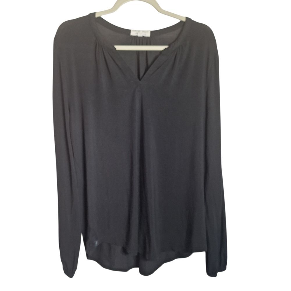 Barefoot Dreams Black Lounge Top Pullover Athleisure Casual Comfy Medium Womens